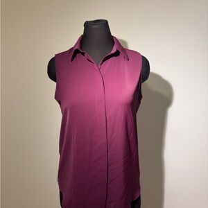 Sleeveless Plum Top